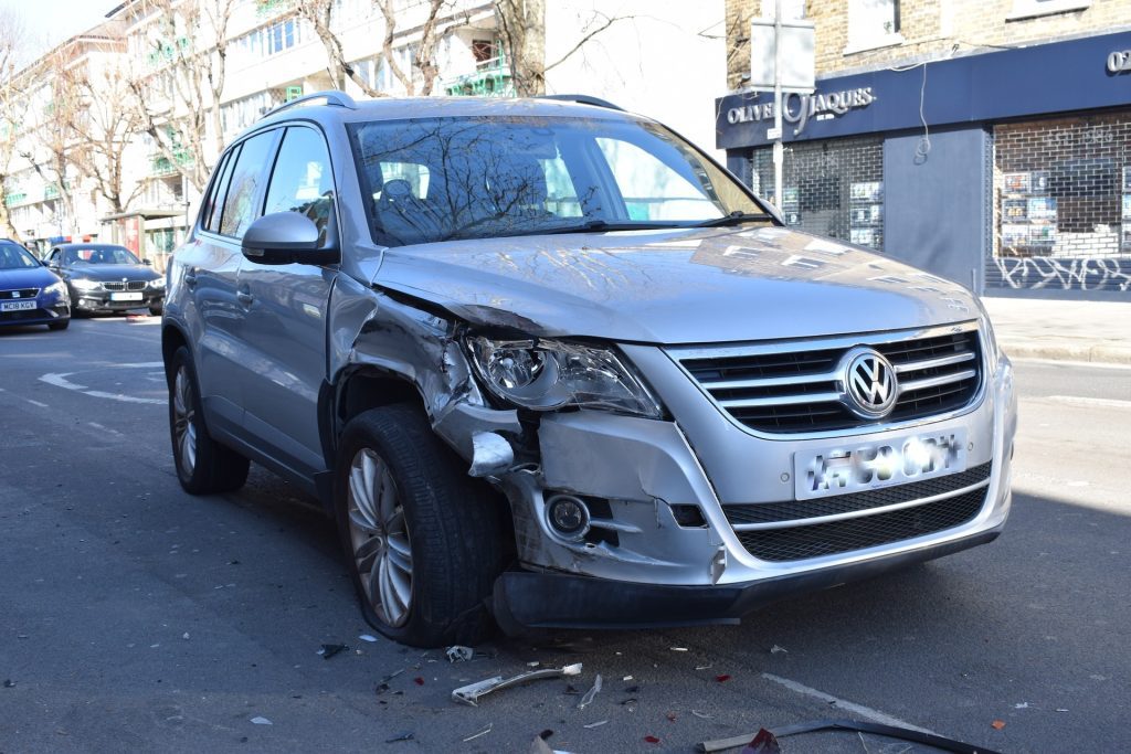 Car accident caused by an aggressive driver