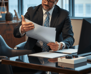 A personal injury attorney analyzing a case